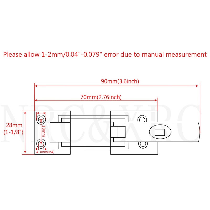 NRC&XRC Heavy Duty 316 Stainless Steel Anti-Rattle Lockable Hold Down CLAMP Two Stainless Steel Lockable Latches - Image 2